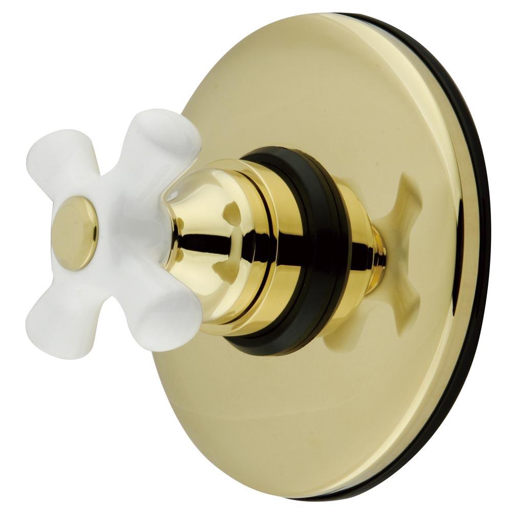 Kingston Polished Brass Wall Volume Control Valve for Shower Faucet KB3002PX