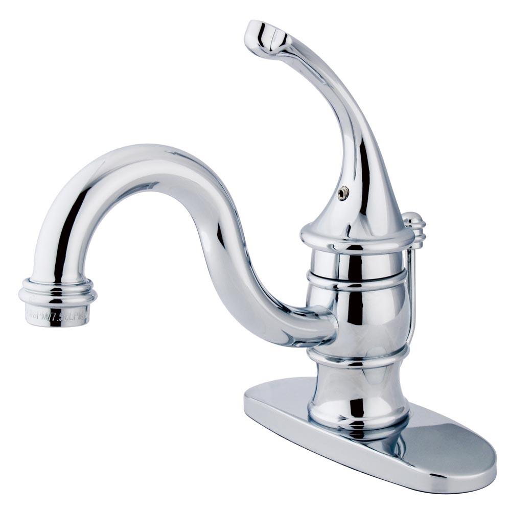 Kingston Brass Chrome Georgian 4" bathroom centerset faucet w drain KB3401GL