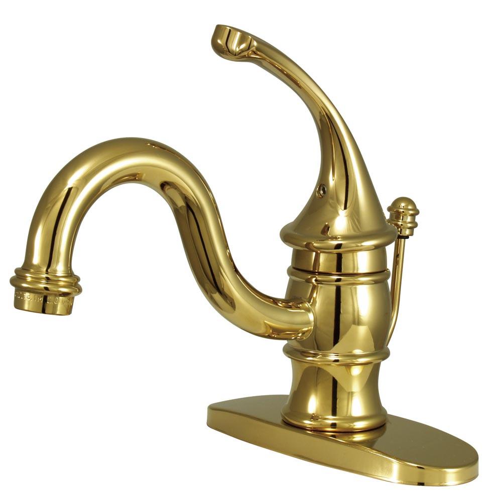 Kingston Polished Brass Georgian bathroom centerset faucet w/ pop-up KB3402GL