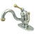 Kingston Chrome/Polished Brass Single Handle Centerset Bathroom Faucet KB3404BL