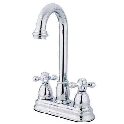 Kingston Brass Chrome Two Handle 4" Centerset Bar Prep Sink Faucet KB3491AX