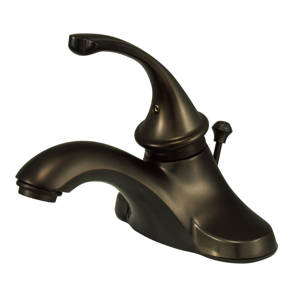 Kingston Brass Oil Rubbed Bronze Georgian 4" bathroom centerset faucet KB3545GL