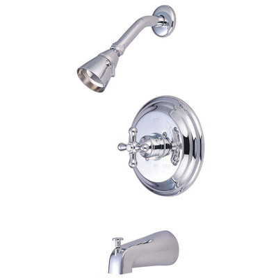 Kingston Brass Chrome Single Handle Tub and Shower Combination Faucet KB3631AX