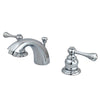Kingston Chrome 2 Handle 4" to 8" Mini Widespread Bathroom Faucet KB3941BL