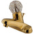 Kingston Polished Brass Single Handle 4" Centerset Bathroom Faucet KB522B