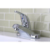 Kingston Chrome Single Handle 4" Centerset Bathroom Faucet w Pop-up KB541B
