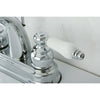 Kingston Brass Chrome 2 Handle 4" Centerset Bathroom Faucet with Pop-up KB5611PL