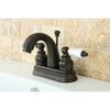 Kingston Oil Rubbed Bronze 2 Handle 4" Centerset Bathroom Faucet KB5615PL