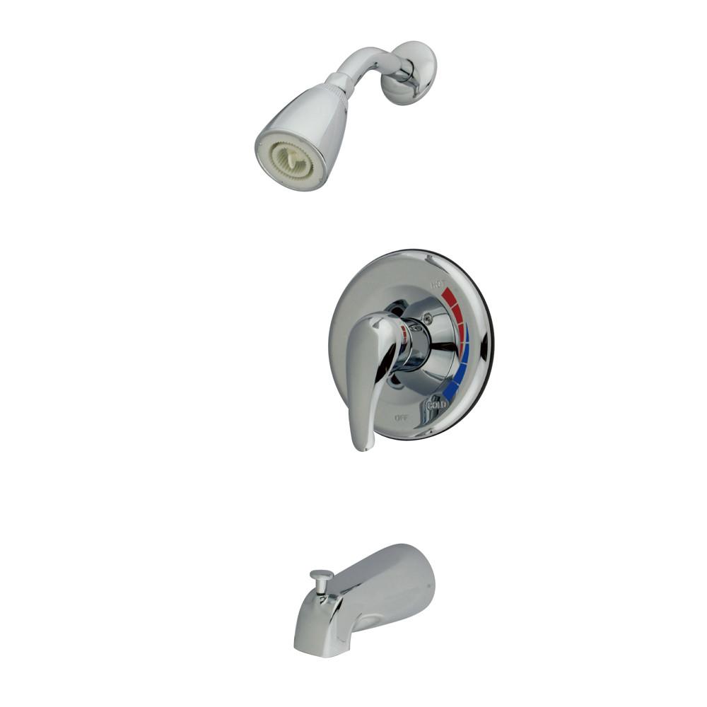 Kingston Brass Chatham Chrome Single Handle Tub and Shower Combo Faucet KB651