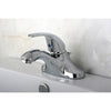 Kingston Chrome Single Handle 4" Centerset Bathroom Faucet with Pop-up KB6541LL