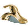 Kingston Polished Brass Single Handle 4" Centerset Bathroom Faucet KB6542LP
