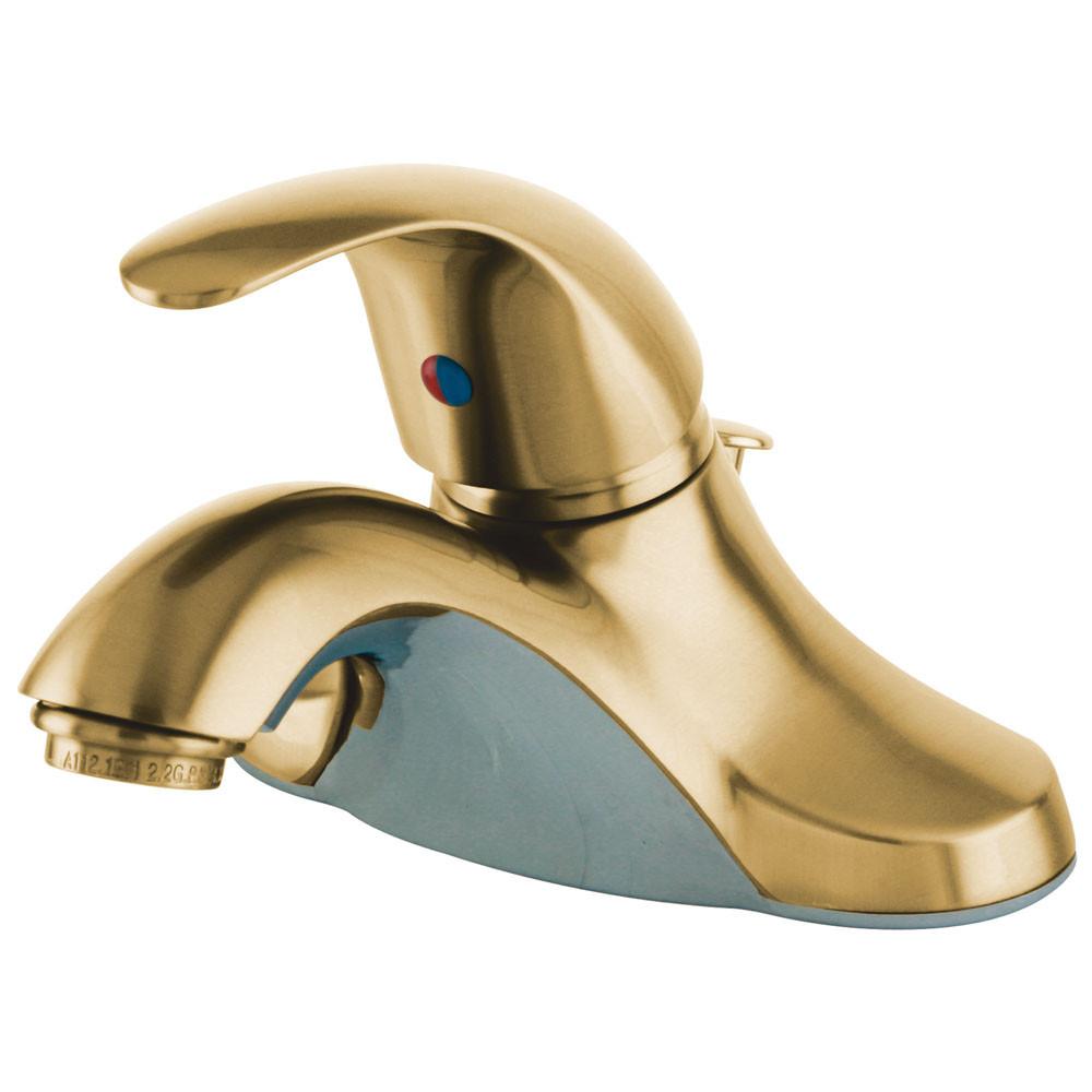 Kingston Brass Polished Brass Single Handle Centerset Bathroom Faucet KB6542