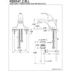 Kingston Satin Nickel Single Handle 4" Centerset Bathroom Faucet KB6548LL