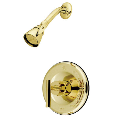 Kingston Polished Brass Manhattan tub & shower faucet, shower only KB6632CMLSO
