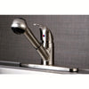 Kingston Satin Nickel Single Handle Pull-Out Kitchen Faucet w Sprayer KB6708LL