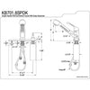 Kingston Satin Nickel Single Handle Kitchen Faucet w Soap Dispenser KB708SPDK