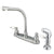 Kingston Brass Chrome High Arch Kitchen Faucet With Sprayer KB711SP