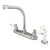 Kingston Brass Chrome High Arch Kitchen Faucet With Sprayer KB711