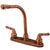 Kingston Brass Antique Copper Magellan high arch 8" kitchen faucet KB756LS