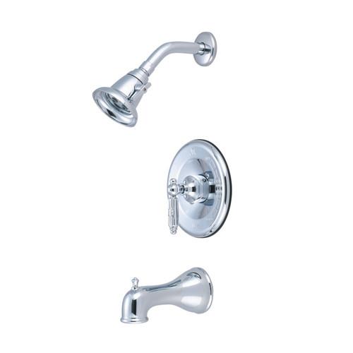 Kingston Brass Chrome Georgian tub & shower combination faucet KB7631GL