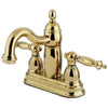 Kingston Polished Brass Templeton 4" Centerset Bathroom Lavatory Faucet KB7902TL