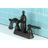 Kingston Oil Rubbed Bronze Templeton 4" Centerset Bathroom Faucet KB7905TL