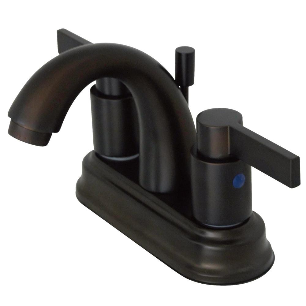 Oil Rubbed Bronze NuvoFusion 4" Centerset High Rise bathroom Faucet KB8615NDL