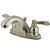 Kingston Brass Satin Nickel NuWave French centerset bathroom faucet KB8648NFL