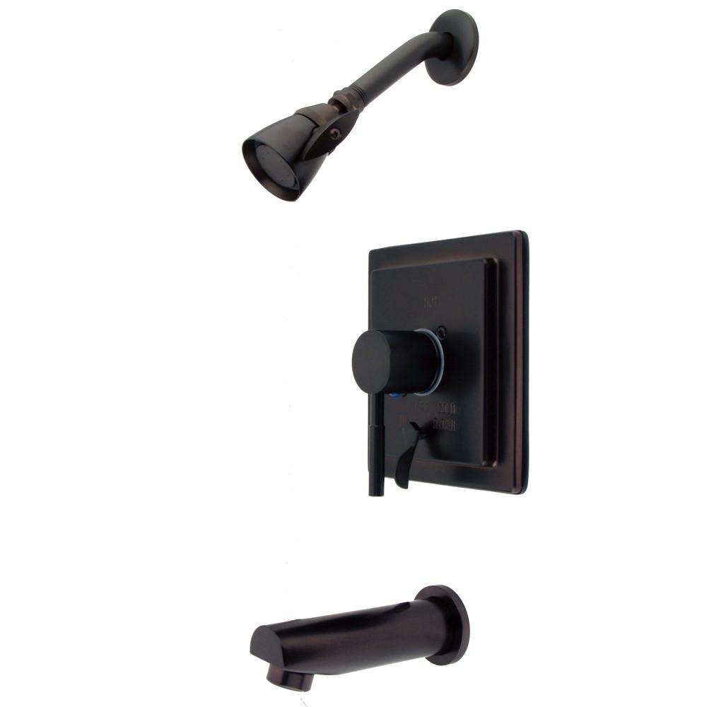 Kingston Brass Concord Oil Rubbed Bronze 1 Handle Tub & Shower Faucet KB86550DL