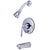 Chrome Silver Sage Single Handle Tub & Shower Combination Faucet KB86910ZL