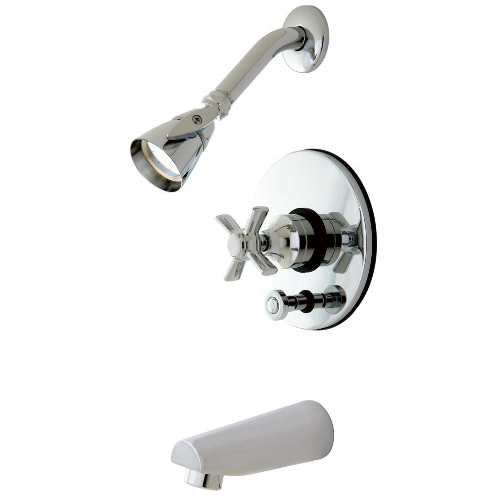 Kingston Brass KB86910ZX Tub and Shower Combination Faucet Polished Chrome