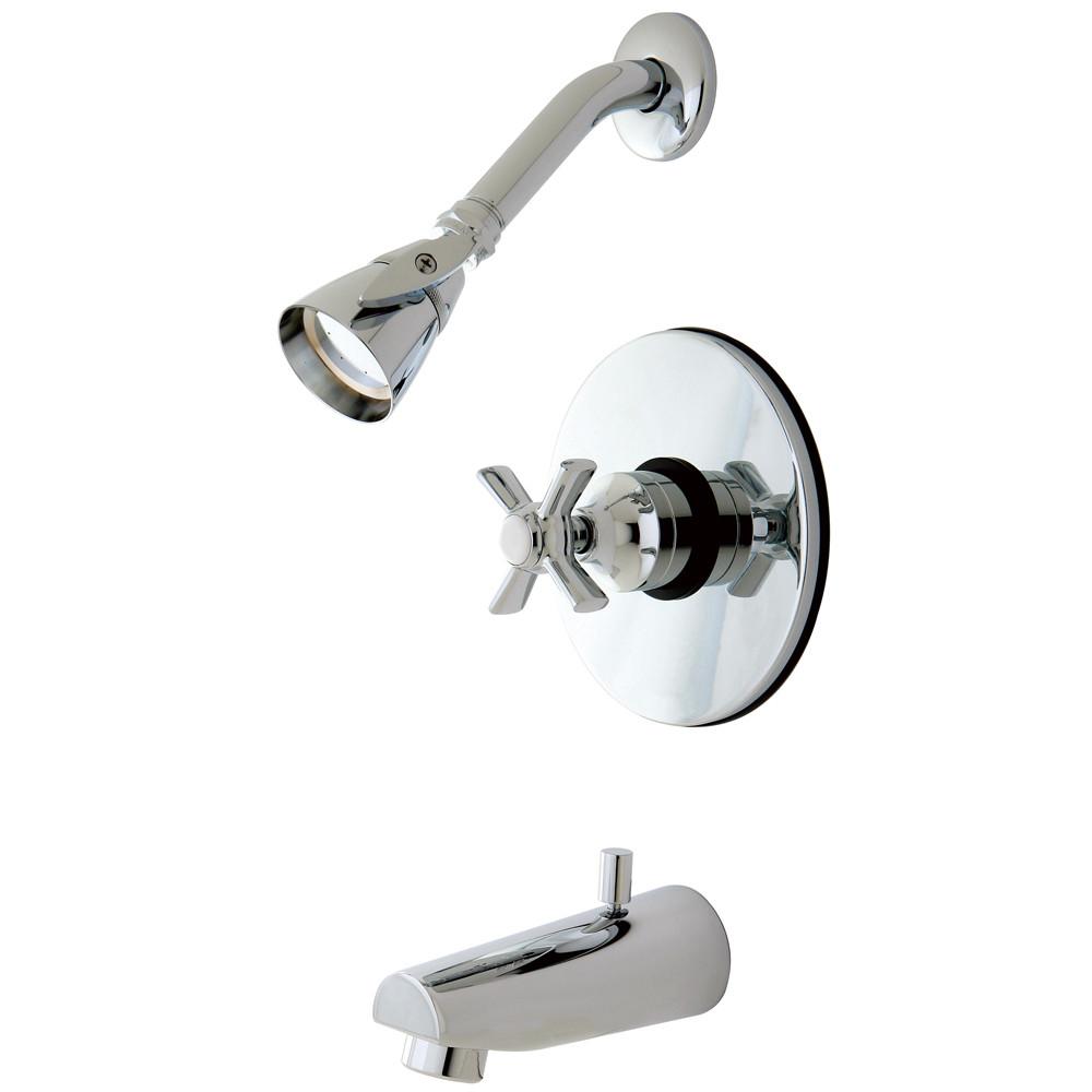 Kingston Brass KB8691ZX Tub and Shower Combination Faucet Polished Chrome
