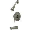Kingston Brass Concord Satin Nickel Single Handle Tub & Shower Faucet KB86980DL