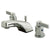 Kingston Chrome 2 Handle 4" to 16" Widespread Bathroom Faucet w Pop-up KB8921NDL