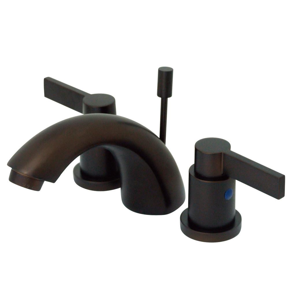 Oil Rubbed Bronze NuvoFusion Mini Widespread bathroom Faucet w/pop-up KB8955NDL