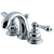 Kingston Chrome 2 Handle 4" to 8" Mini Widespread Bathroom Faucet KB911AL