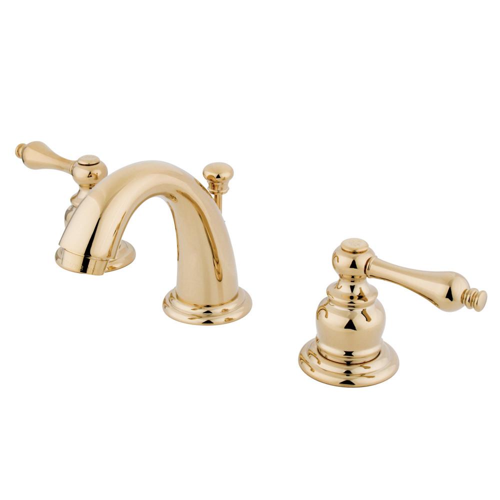 Kingston Polished Brass 4" to 8" Mini Widespread Bathroom Faucet KB912AL