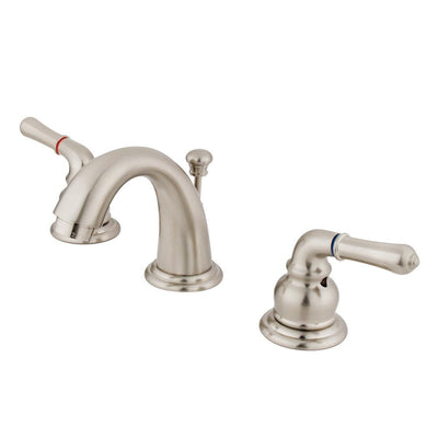 Kingston Brass Satin Nickel Magellan 2 handle widespread bathroom faucet KB918