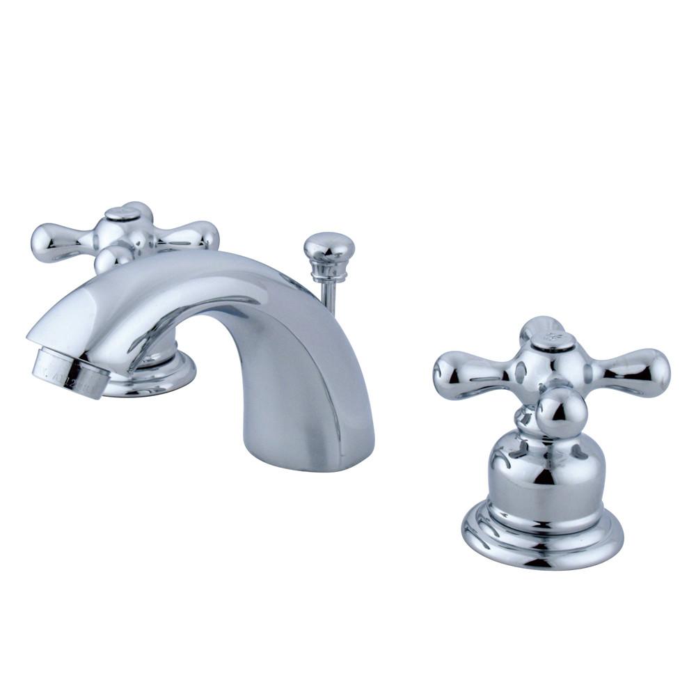 Kingston Chrome 2 Handle 4" to 8" Mini Widespread Bathroom Faucet KB941AX