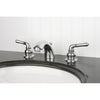 Kingston Chrome 2 Handle 4" to 8" Mini Widespread Bathroom Faucet w Pop-up KB951