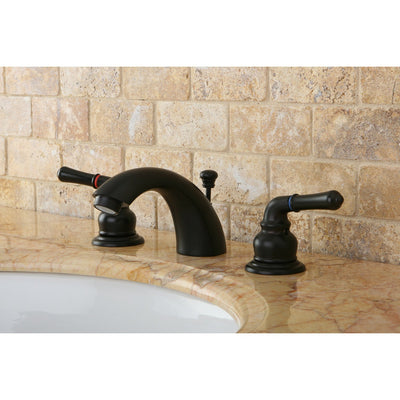Kingston Oil Rubbed Bronze 4"-8" Mini Widespread Bathroom Faucet w Pop-up KB955