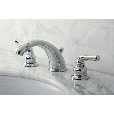 Kingston Chrome 2 Handle 8" to 16" Widespread Bathroom Faucet w Pop-up KB961