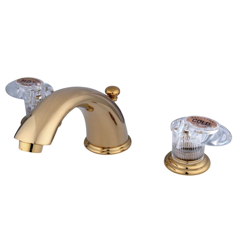 Kingston Polished Brass 8"-16" Widespread Bathroom Faucet w Pop-up KB962ALL