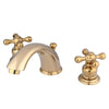 Kingston Polished Brass 8"-16" Widespread Bathroom Faucet w Pop-up KB962AX
