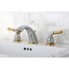Kingston Brass Chrome/Polished Brass 8"-16" Widespread Bathroom Faucet KB964