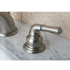 Kingston Brass Satin Nickel 8"-16" Widespread Bathroom Faucet w Pop-up KB968