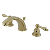 Kingston Polished Brass 2 Handle Widespread Bathroom Faucet w Pop-up KB972AL