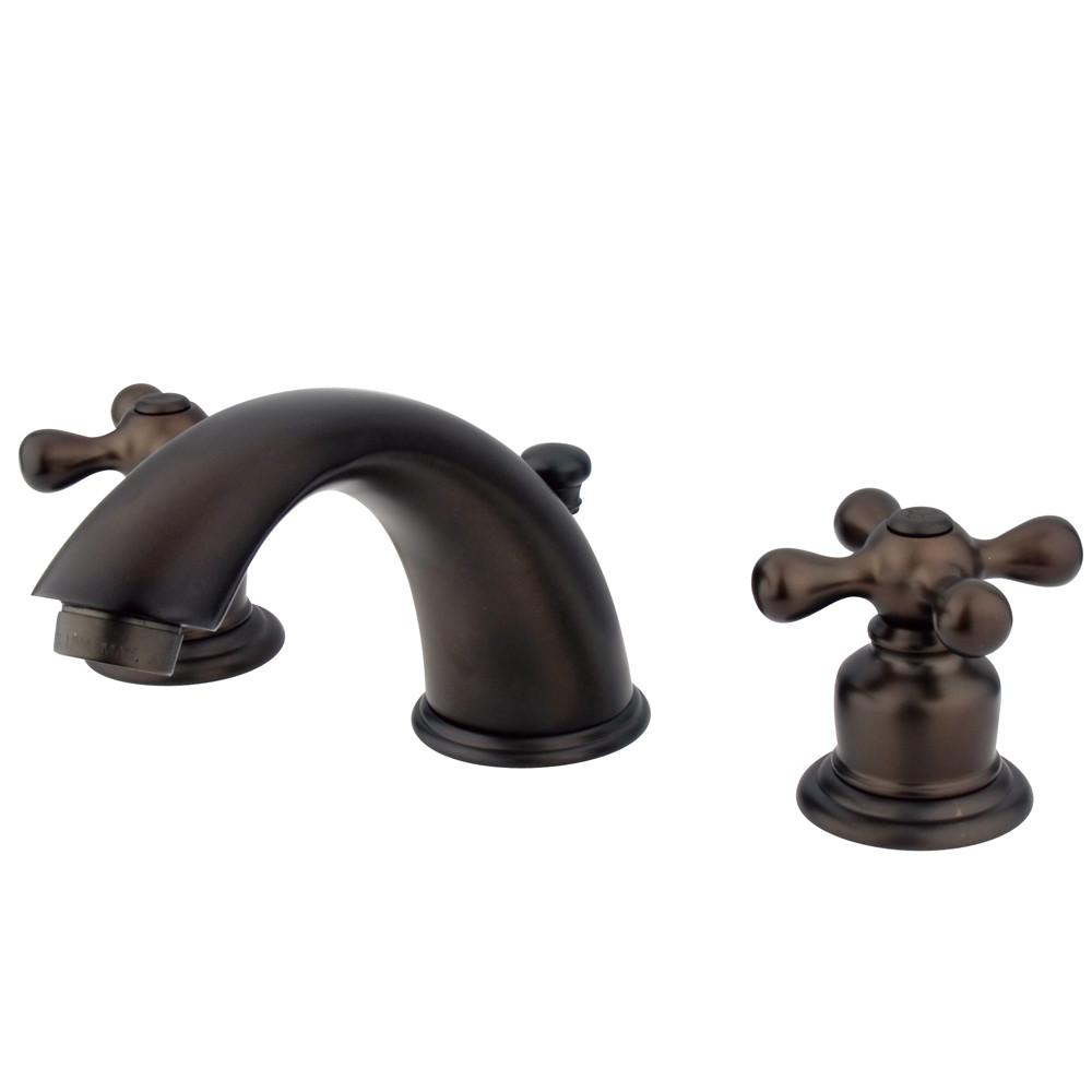 Kingston Oil Rubbed Bronze 2 Handle Widespread Bathroom Faucet w Pop-up KB975X
