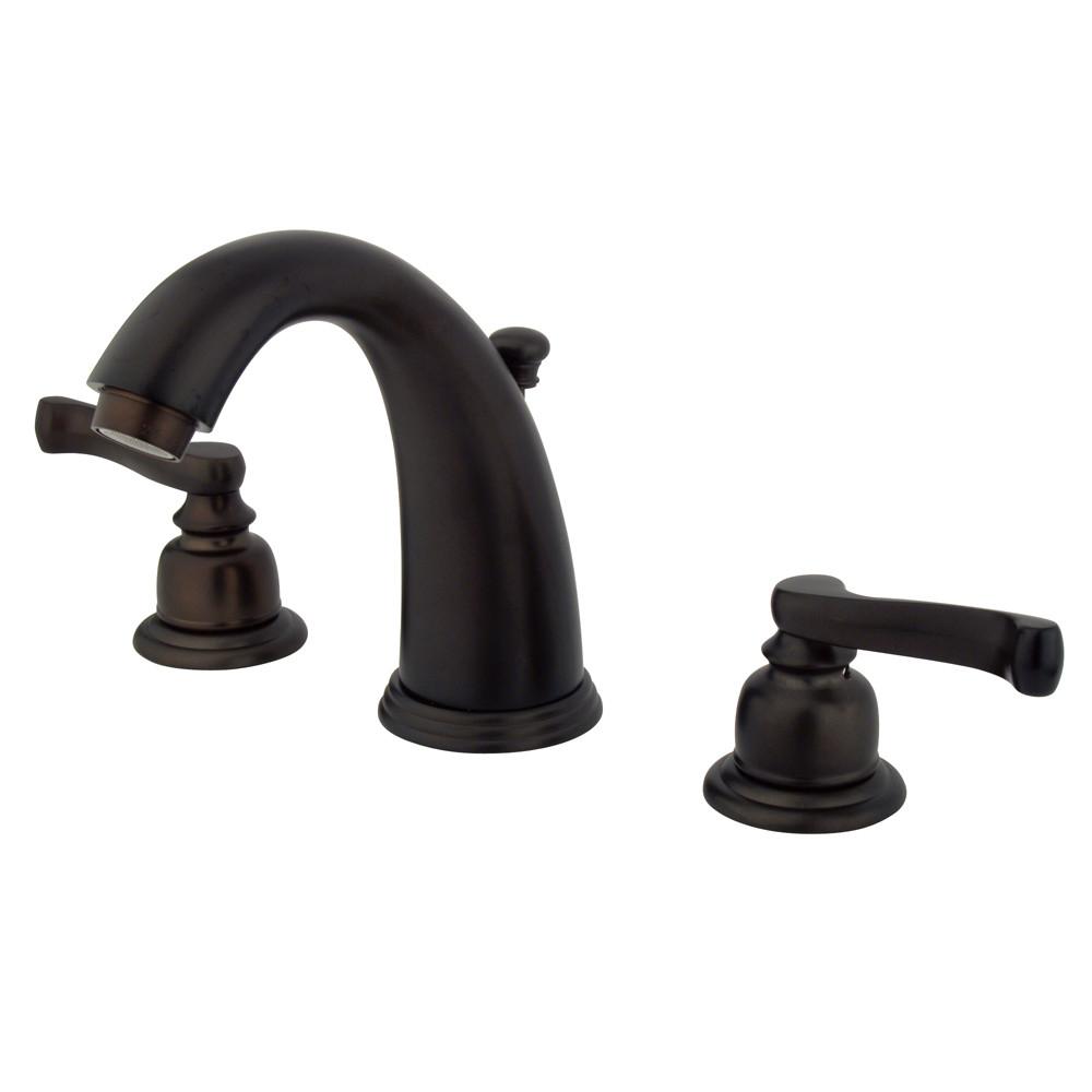 Kingston Oil Rubbed Bronze 2 Handle Widespread Bathroom Faucet w Pop-up KB985FL