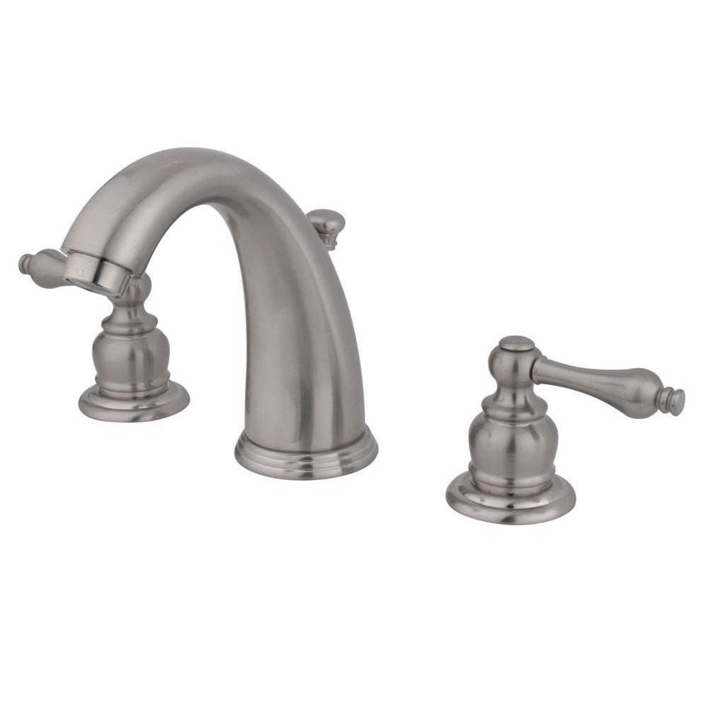 Kingston Brass Satin Nickel 2 Handle Widespread Bathroom Faucet w Pop-up KB988AL